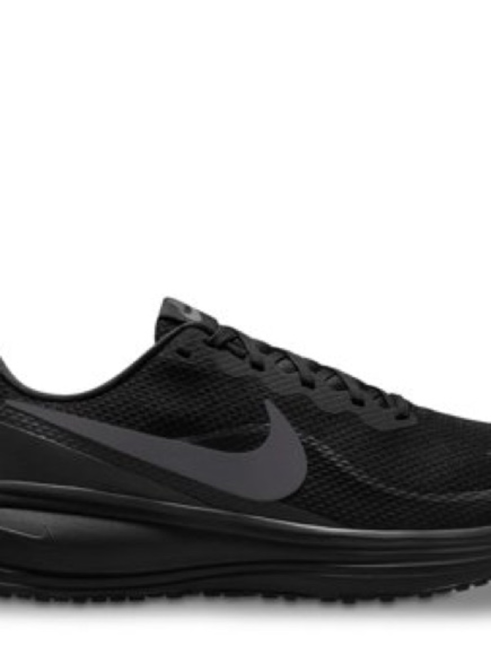 Nike Women’s Black Running Shoe with Dark Gray Swoosh Size 9